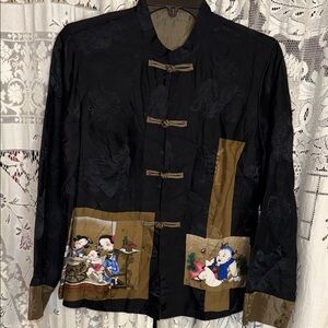 Vintage Asian style satin jacket
